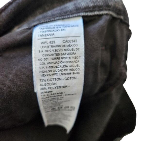 Levi’s Signature Slim Fit Jeans Black W32 L34 - Style 405099 - Picture 8 of 9